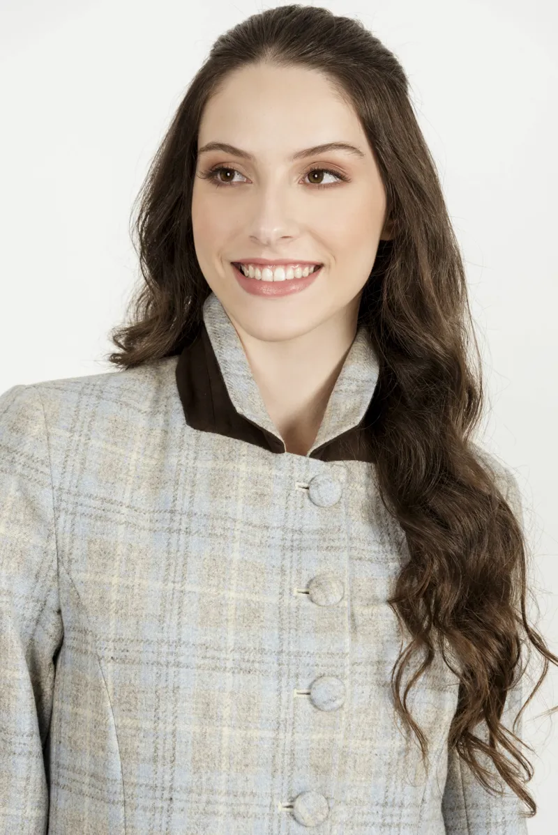 Hartwell Anna Coat - Blue Check-2